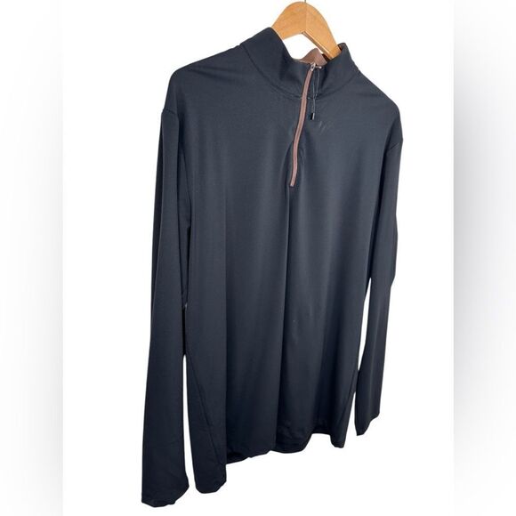 FIOBOC SmoothBlend Slim Fit Half Zip Mock Neck Tee: Zip Contrast Color Size XL - Picture 7 of 10